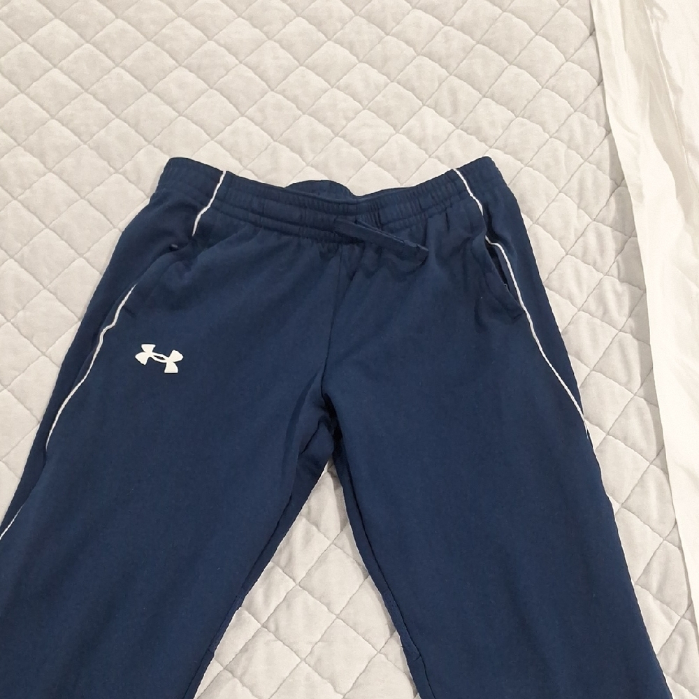 Under Armour Kids' Blue Joggers with White Accents